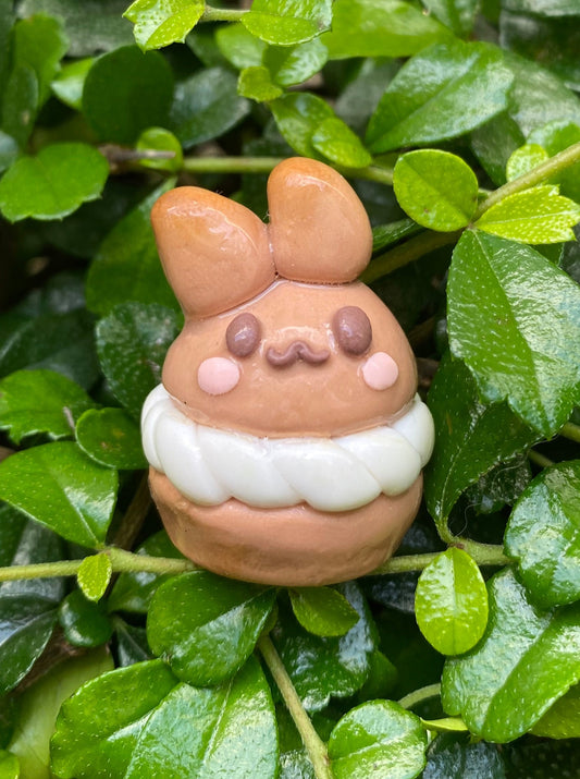 Stuffed Bunny Cake Clay Charm