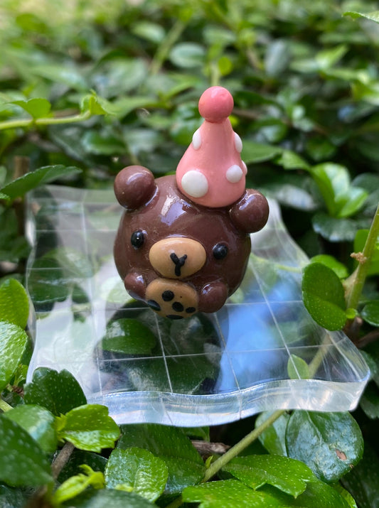 Birthday Cookie Bear Clay Charm