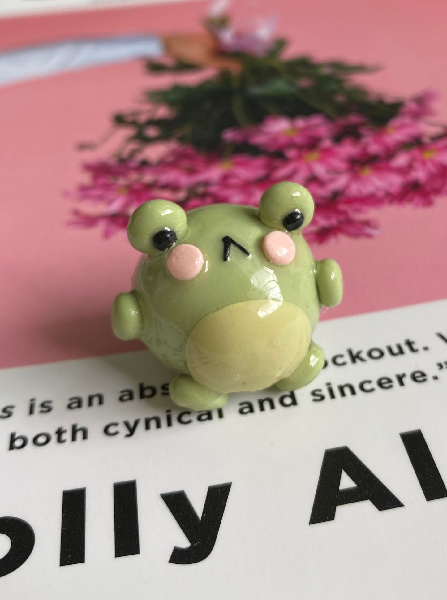 Naveen The Green Frog Clay Charm